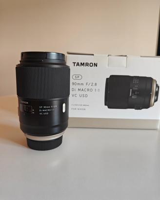 Tamron SP 90mm F/2.8 Di MACRO 1:1 VC USD per Nikon