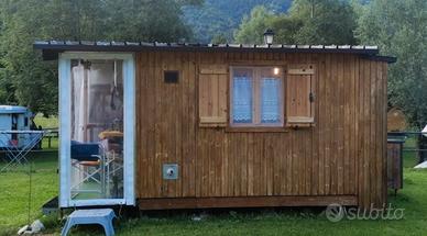 PREINGRESSO IN LEGNO PER ROULOTTE