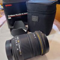 Sigma 18-50mm f2.8 EX DC Macro e imballo originale