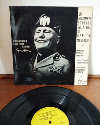 LP vinile MUSSOLINI raro