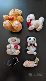 Lotto 6 peluche Trudi originali