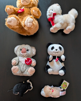 Lotto 6 peluche Trudi originali