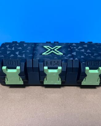 Deck Box Beyblade X Nero e Verde Personalizzabile