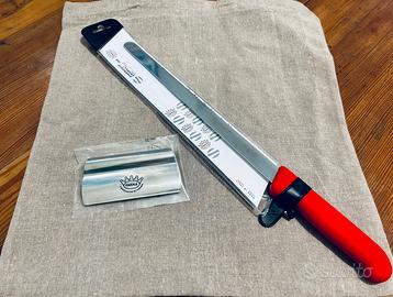 Coltello professionale + raccoglifetta prosciutto