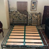Letto matrimoniale in ferro battuto