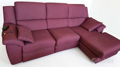 Divano in tessuto 3 posti seduta relax