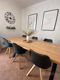 Tavolo pranzo + 6 sedie+ prolunga