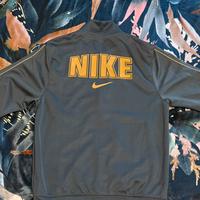 Felpa Nike grigia scuro ed oro