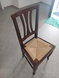 4 sedie in legno