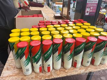 10 tubi palline tennis padel tamburello dunlop