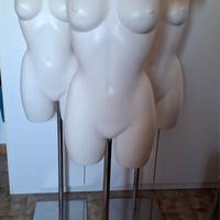 Busto di  donna con supporto inox