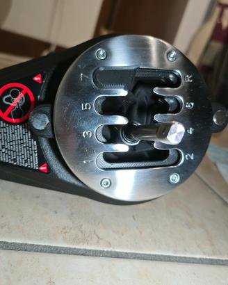 Motoforti Pomello Cambio Universale – Ecopelle Perforata E Alluminio, 18cm, Tonalità Oro – Con 3 Adattatori M8, M10, M12 – Per Auto Manuali E Automatiche (senza Pulsante) - 3