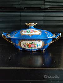 Zuppiera decorativa porcellana Limoges 24x15