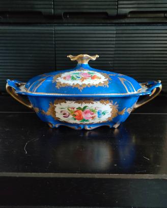 Zuppiera decorativa porcellana Limoges 24x15