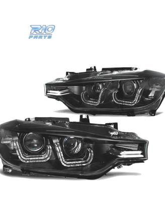 FARI BMW F30 F31 11-15 XENON LUCE DIURNA LED NERO