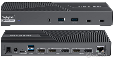 WAVLINK 15 in 1 DisplayLink Docking Station USB-C,