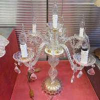 lampada  stile candelabro in vetro cristallo 