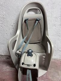 Seggiolino per bici marca Gruvi colore beige