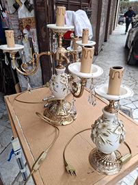 3 candelabro porcellana capodimonte 