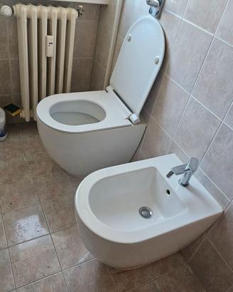 Set Sanitari Bagno Ceramica Galassia - WC e Bidet