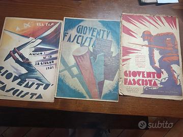 3 riviste storiche Gioventù Fascista
