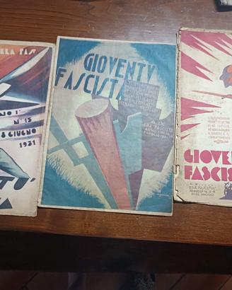 3 riviste storiche Gioventù Fascista