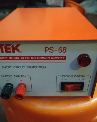 Alimentatore lineare INTEK PS-68 13,8 v 6/8 a