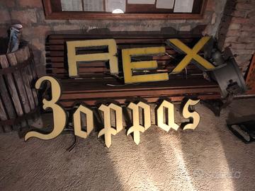 Insegna luminosa al neon anni 70 vintage