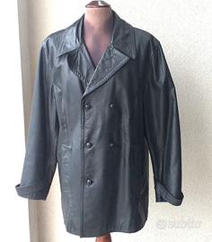 Giaccone in pelle Ministeriale anni '80 tg. L/XL