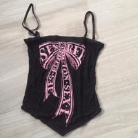 Top John Richmond in nero, taglia 40/42