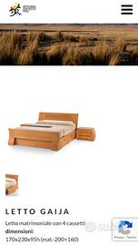 Letto etnico e comodini Gaija Artesanos Don Bosco