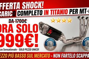 scarico completo in titanio mt 09 NUOVO!