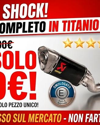 scarico completo in titanio mt 09 NUOVO!