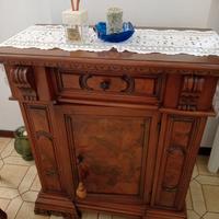 credenza porta televisore in noce massiccio 