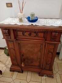 credenza porta televisore in noce massiccio 