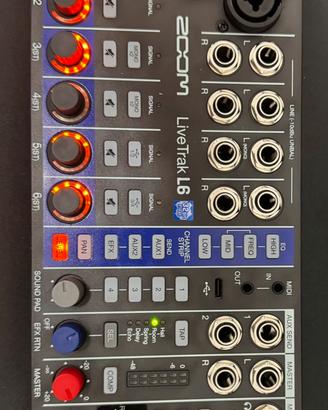 Mixer digitale Zoom LiveTrak L6, condizioni mint.