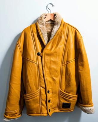 Montone Shearling Vintage Senape Reportage RGA