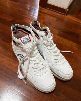 Sneakers Alte Kappa con Calzino – Bianco/Rosso/Ner