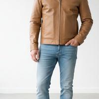 Giubbino di vera pelle "cafè racer"