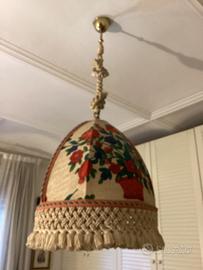 Lampadario in tessuto tirolese