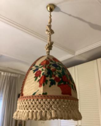 Lampadario in tessuto tirolese