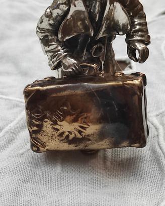 scultura argento 800 firmata