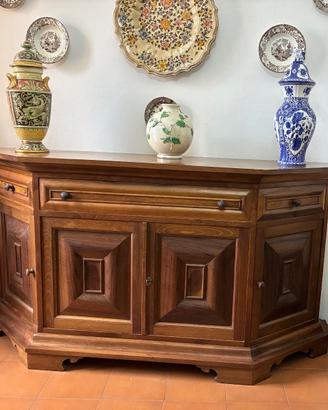 Credenza costruita da falegname interamente in Noc