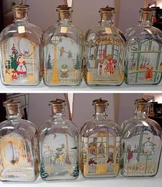 Bottiglie decorate da collezione