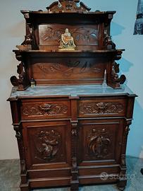 Piattaia antica in legno di noce