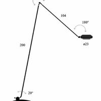 Lampada da terra Elle di Lumina