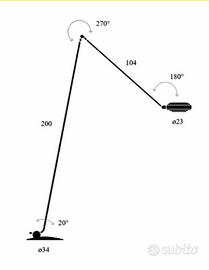 Lampada da terra Elle di Lumina