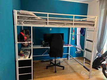 Letto a castello a soppalco