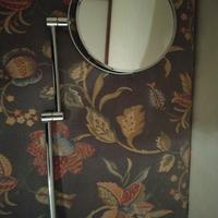 Specchio da barba rotondo 2 bracci

