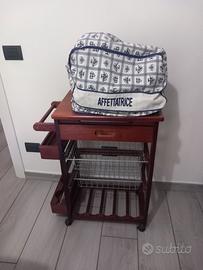 Affettatrice  con mobile con ruote